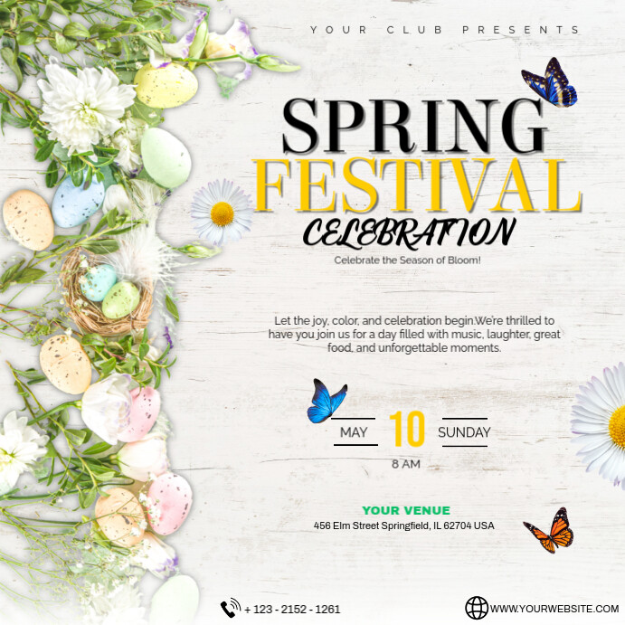 Spring Spectacular Poster spring festival poster Template | PosterMyWall