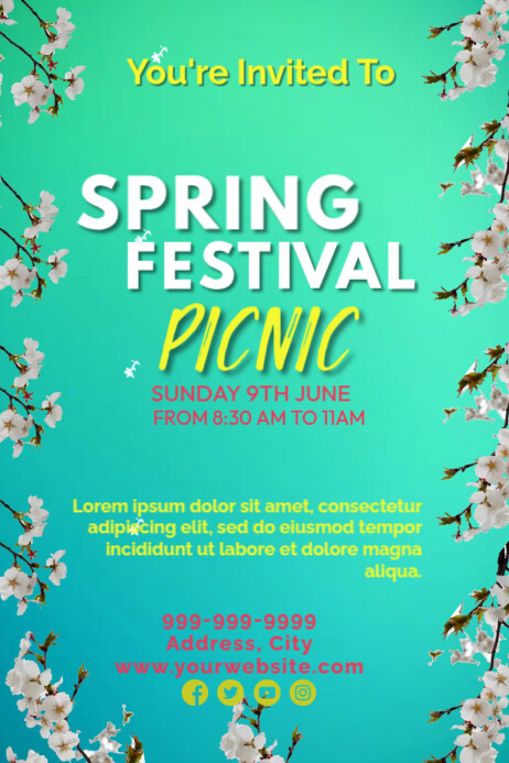 Spring Festival Poster Template | PosterMyWall
