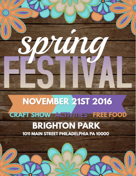 Spring Festival Template | PosterMyWall