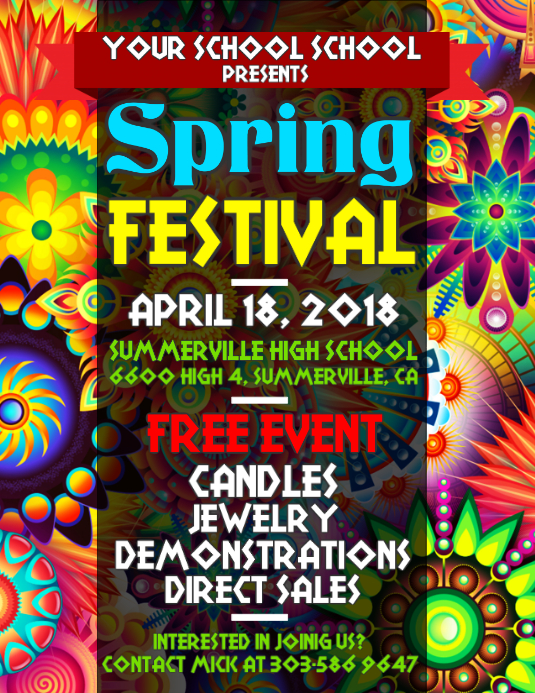 Spring Festival Flyer Template PosterMyWall