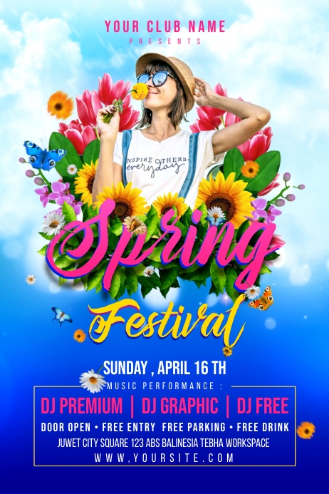 Spring Spectacular Poster Spring Festival Poster Template | PosterMyWall
