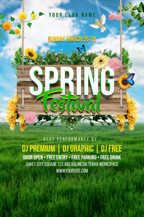 Spring Festival Poster Template | PosterMyWall