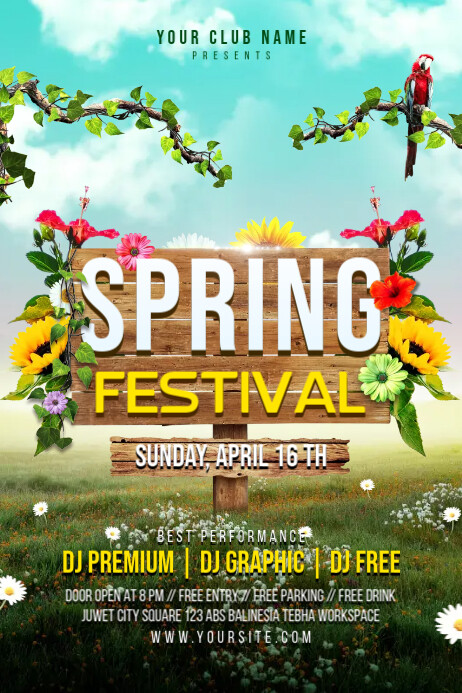 Copy of Spring Festival Poster Template | PosterMyWall