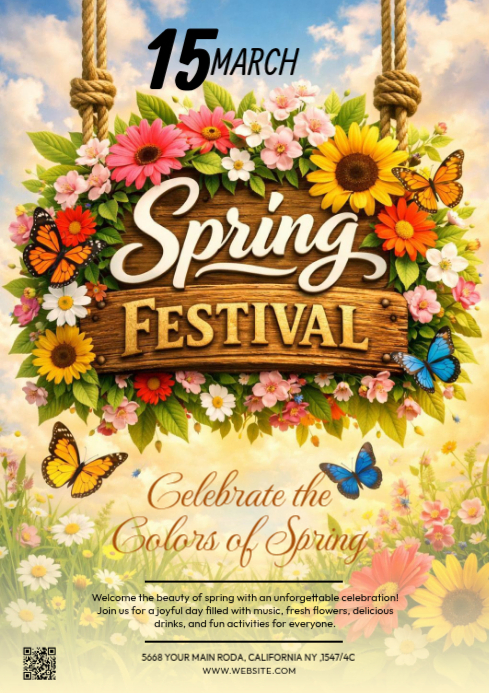 Copy of Spring Festival Template A1 | PosterMyWall