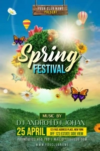 Spring Festival Template Banner 4' × 6'