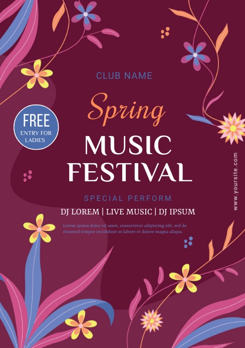 Copy of SPRING FESTIVAL TEMPLATE | PosterMyWall