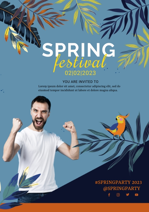 SPRING FESTIVAL TEMPLATE | PosterMyWall