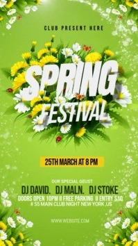 Spring festival video ad template Digital Display (9:16)