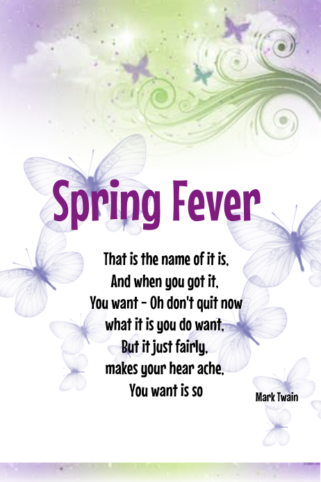 Spring Fever Statement Template | PosterMyWall