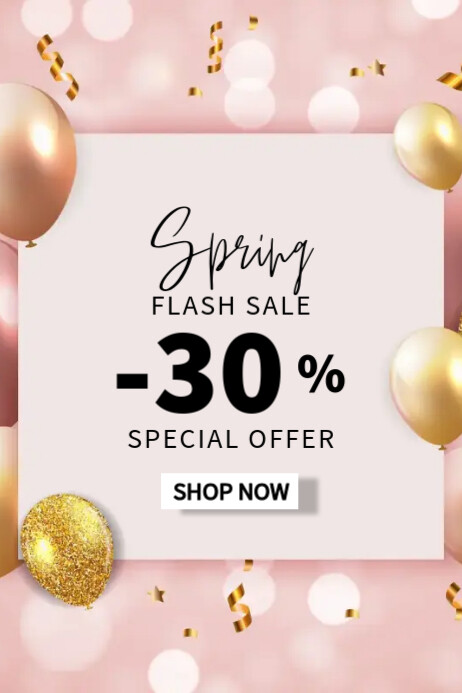Spring Flash Sale Banner template
