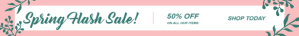 White Spring Sale ลีดเดอร์บอร์ด Template