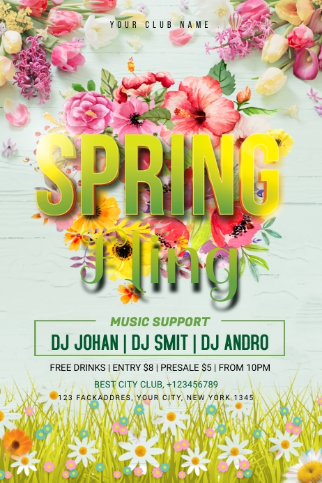 Spring Fling Banner Template | PosterMyWall
