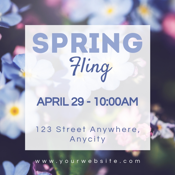 Spring Fling Template | PosterMyWall