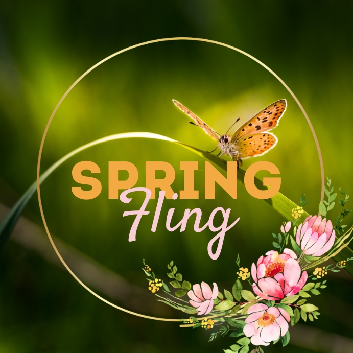 SPRING FLING Instagram Post template