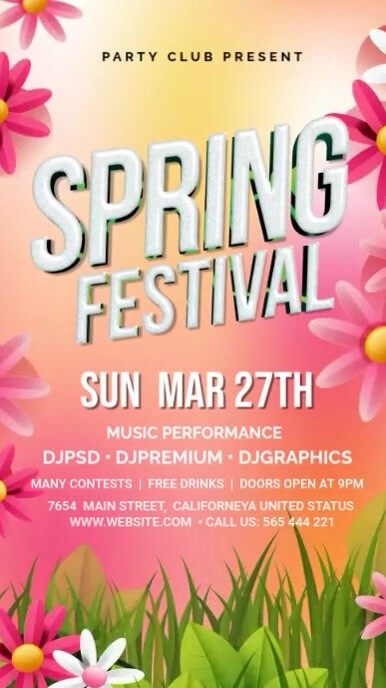 Spring Fling Template | PosterMyWall