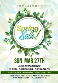 Spring Fling A3 template