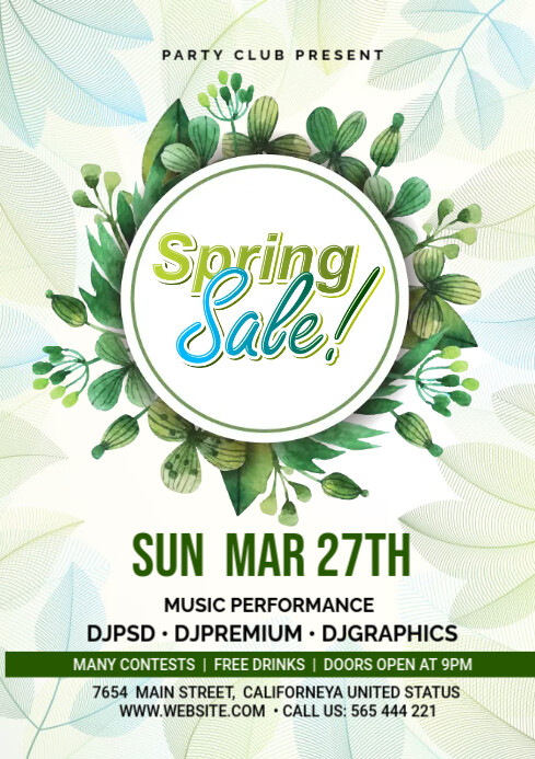 Spring Fling Template | PosterMyWall