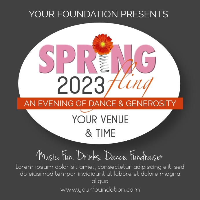 Spring Fling Instagram-bericht template