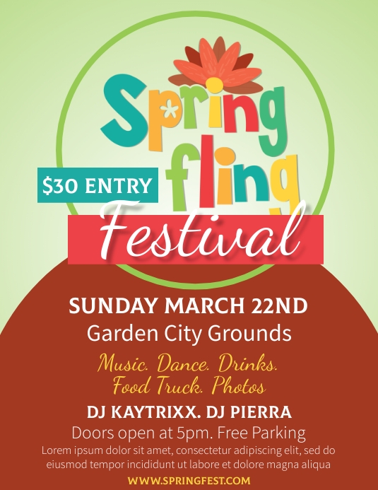 Spring Fling Template | PosterMyWall