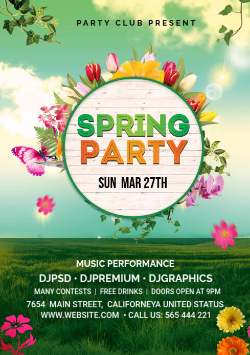 Spring Fling Template | PosterMyWall
