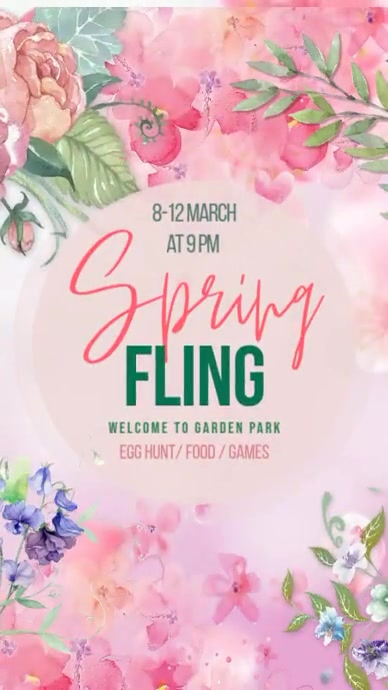 Spring Fling Template | PosterMyWall