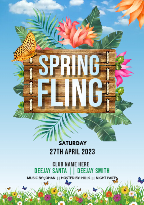 Spring Fling Event Template | PosterMyWall