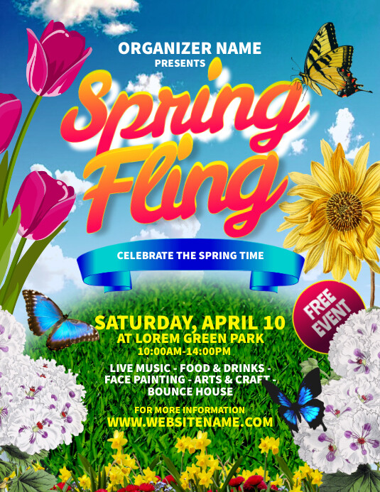 Spring Event Flyer Template