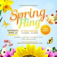 Spring Fling Event Instagram Post template