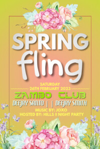 Spring Fling Poster Template | PosterMyWall