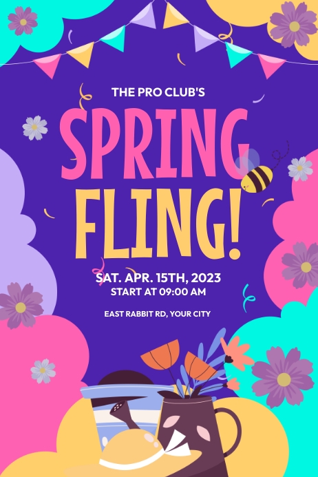 Spring Fling Event Template | PosterMyWall