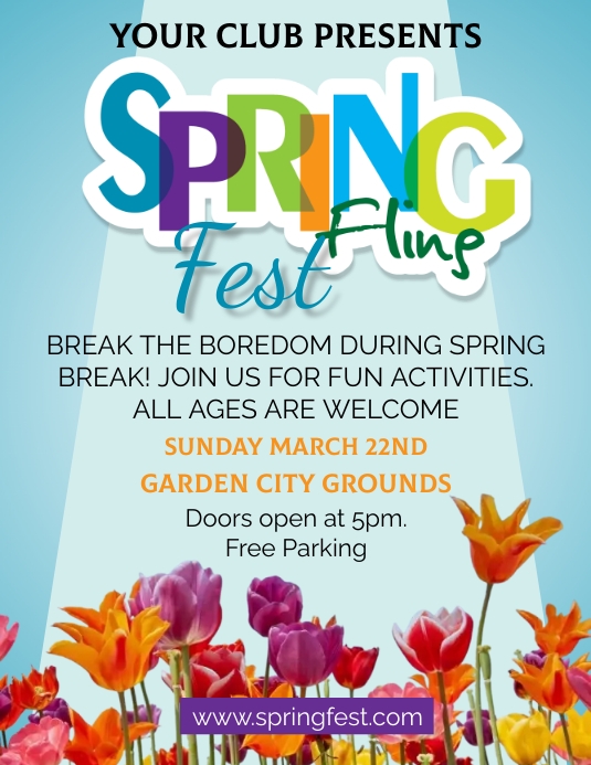 Spring Fling Fest Template | PosterMyWall