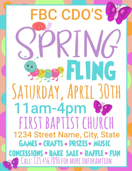 Copy of Spring Fling Flyer | PosterMyWall