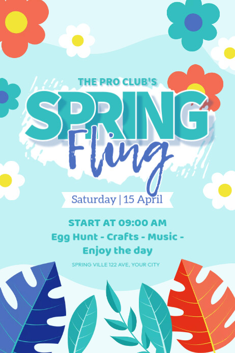 Copy of Spring Fling Flyer Layout | PosterMyWall