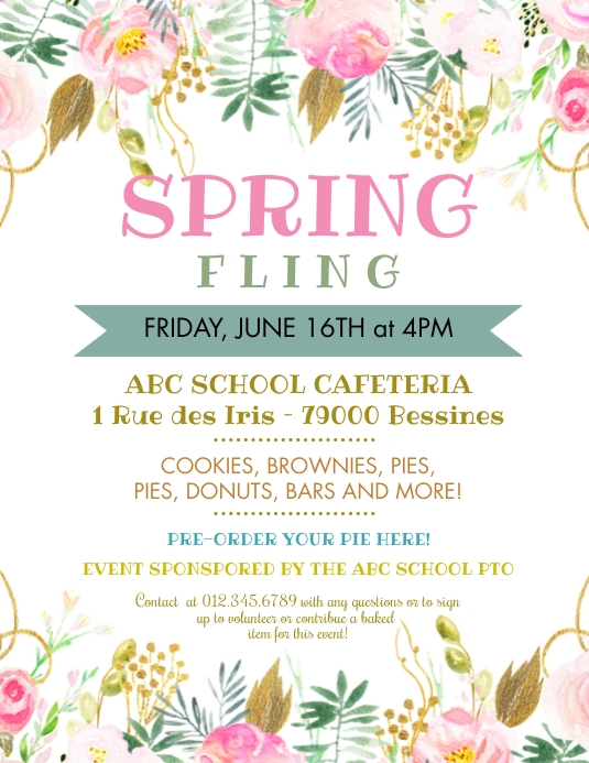 Spring Fling Flyer Template | PosterMyWall