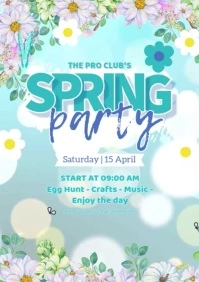 Spring Fling Flyer Video A4 template