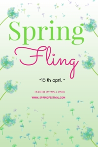 Spring Fling Poster Template | PosterMyWall