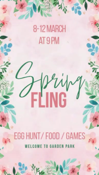 Spring Fling Instagram Instagram-verhaal template