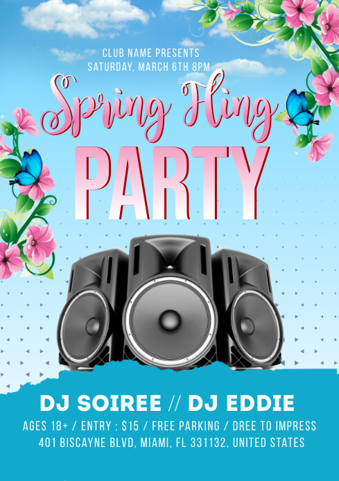 Copy of Spring Fling Party | PosterMyWall