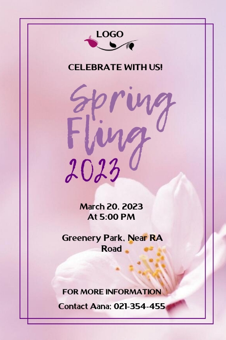 Spring Fling Party Flyer Template | PosterMyWall