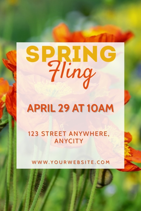 Spring Fling Poster Template | PosterMyWall