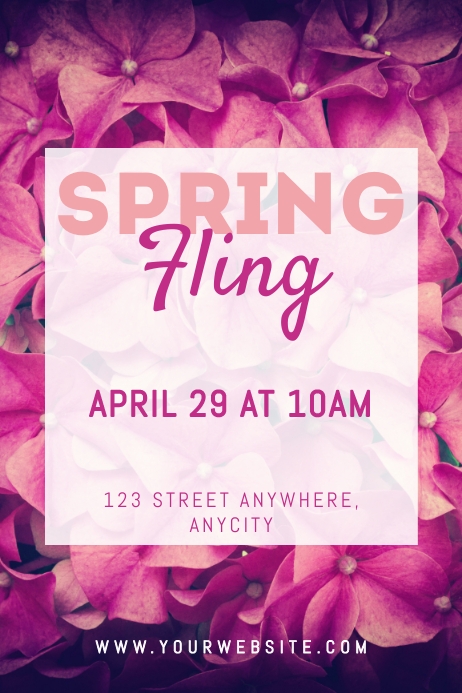 Spring Fling Poster Template | PosterMyWall