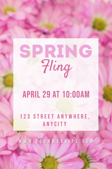 Spring Fling Poster Template | PosterMyWall