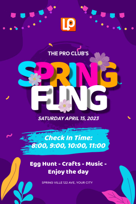 Spring Fling Poster Template | PosterMyWall