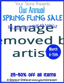 spring fling flyer template