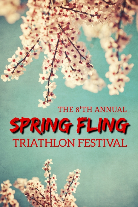 Spring fling template Poster
