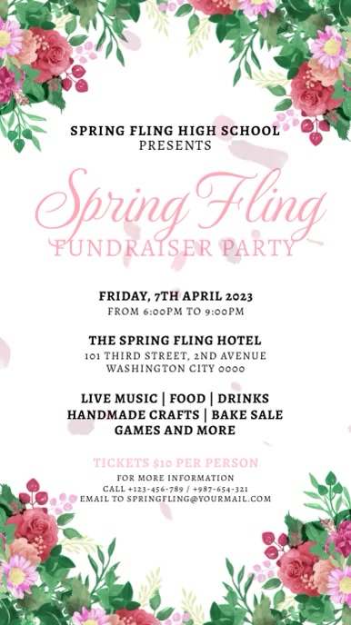 Spring Fling Template | PosterMyWall