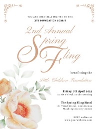 SLEEK SPRING FLING PARTY FLYER Template | PosterMyWall