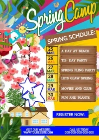 Spring fling template A4