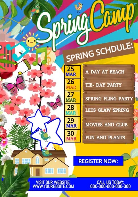 Spring fling template | PosterMyWall