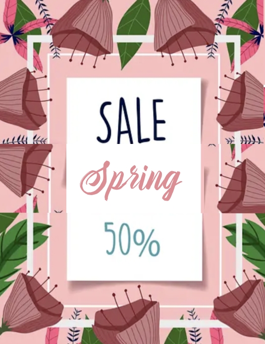 Spring Flyer Pinterest Spring flyer design Template | PosterMyWall